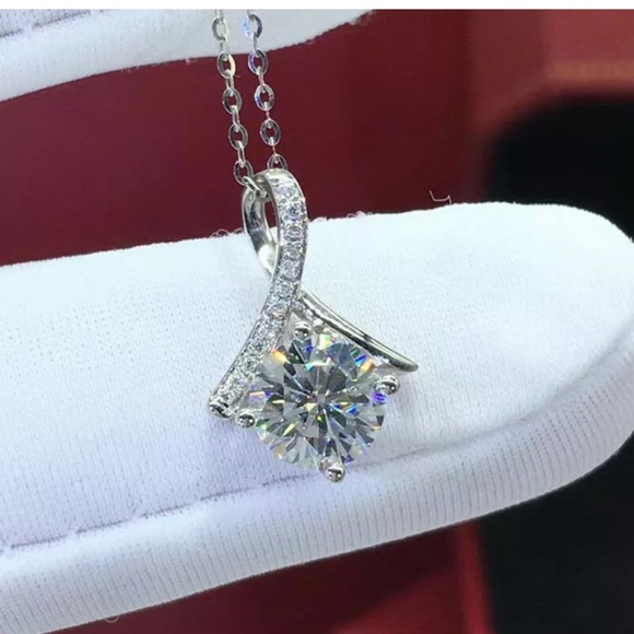 Jewelry - 925Silver Necklaces Pendant Elegant Cubic Zirconia